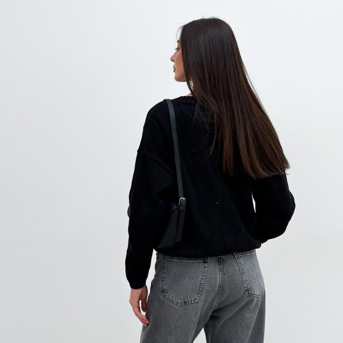 Black Knitted Cardigan – Grace