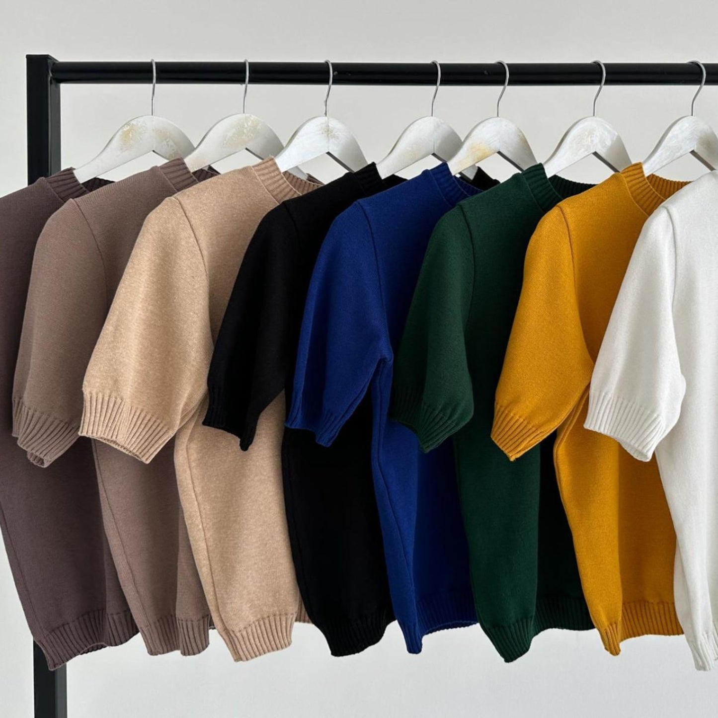 Handmade Taupe Knitted T-Shirt