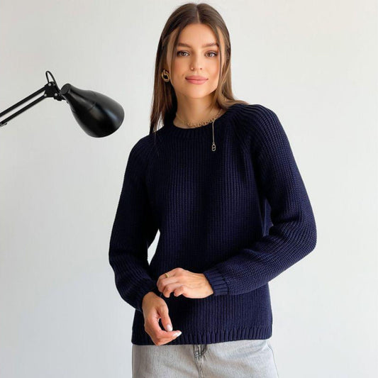 Navy Knitted Sweater