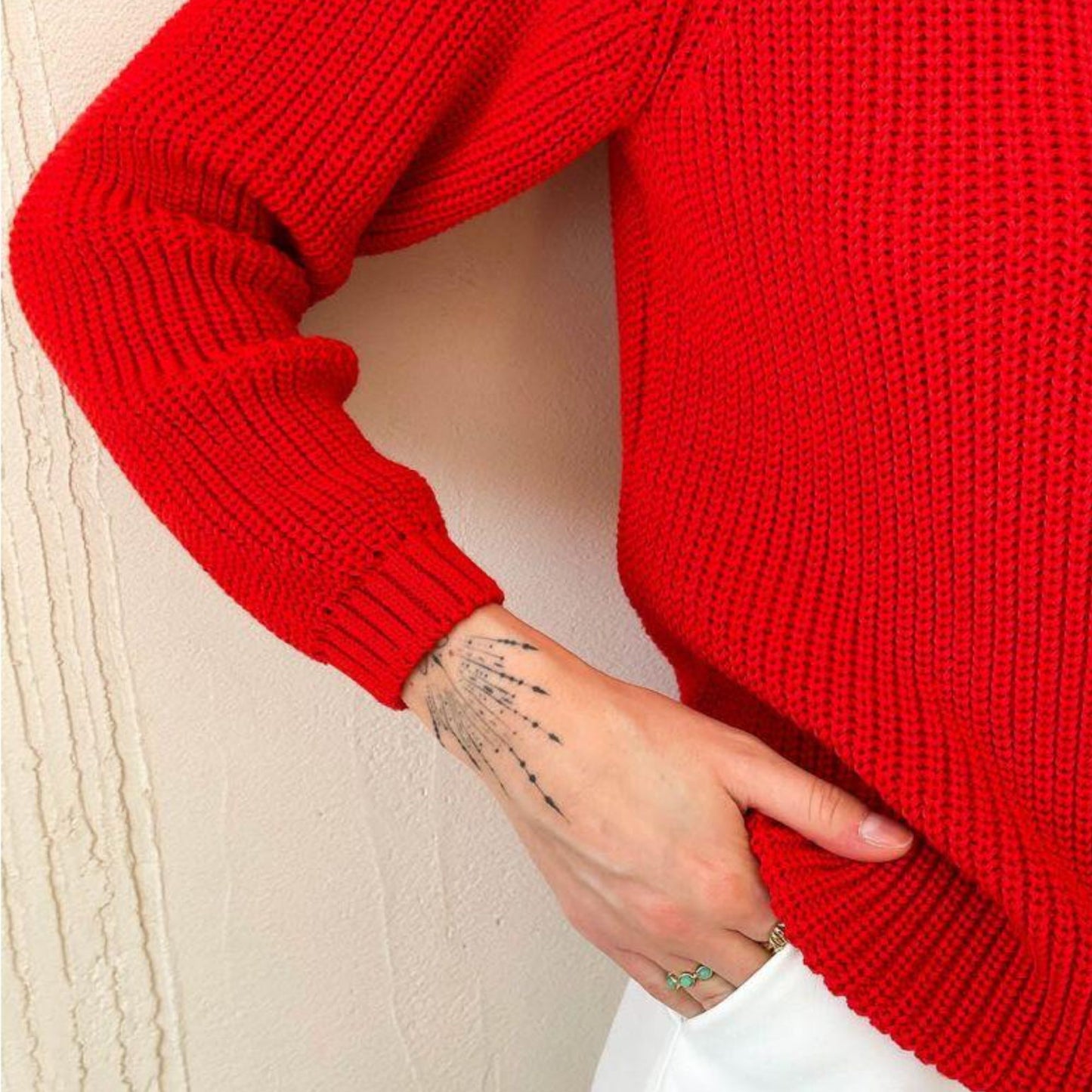 Red Knitted Sweater