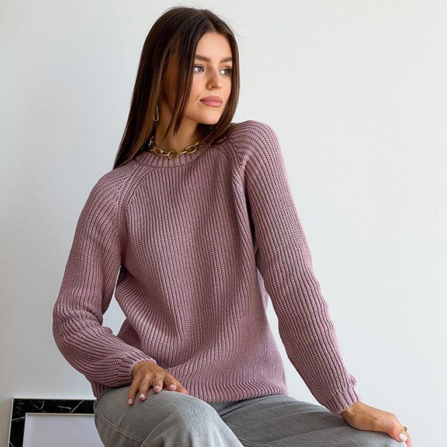 Pink Knitted Sweater
