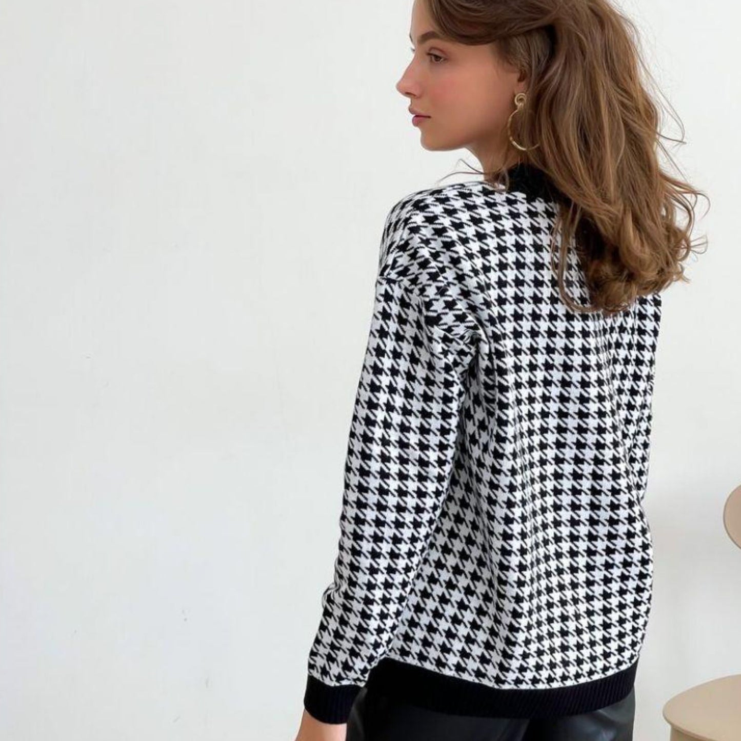 Black Knitted Cardigan - Lapky