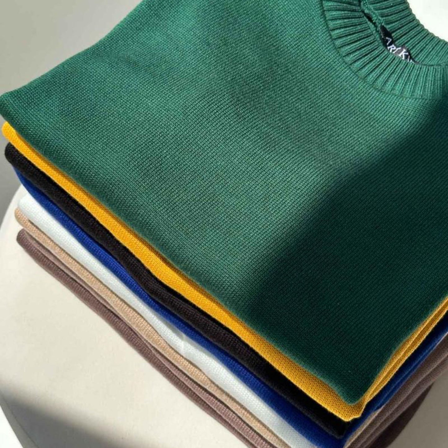 Handmade Emerald Green Knitted T-Shirt