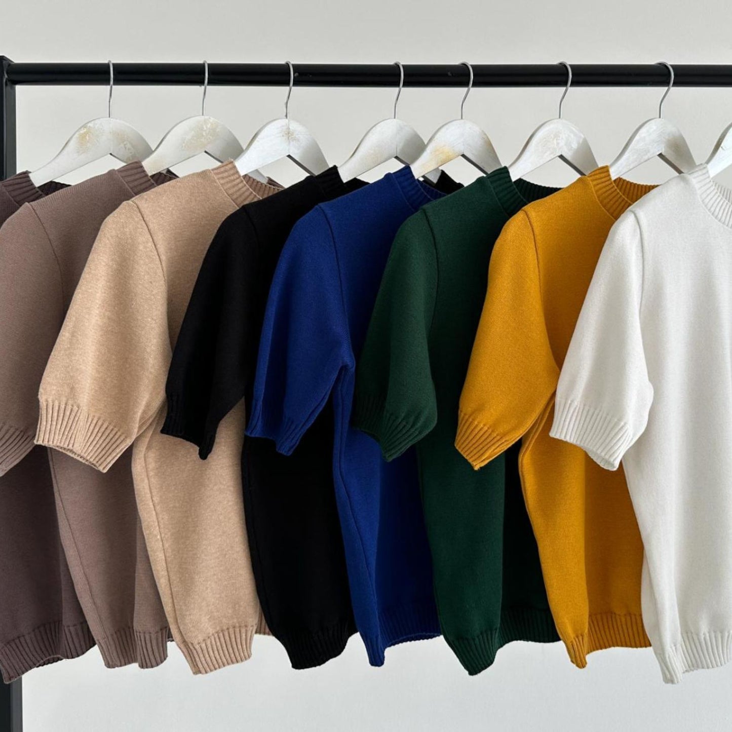 Handmade Brown Knitted T-Shirt