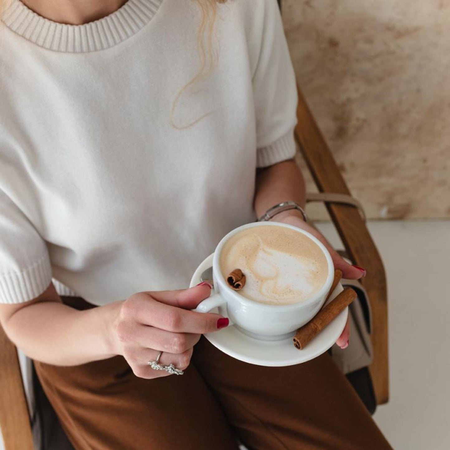Handmade White Knitted T-Shirt