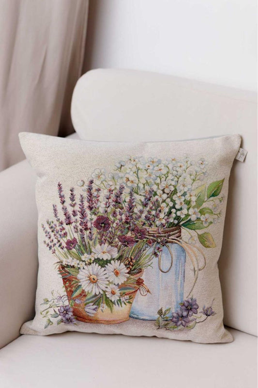 Decorative Cushion Cover – Flowers in a Glass