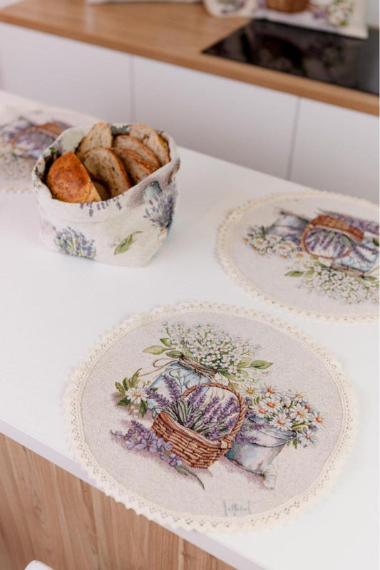 Round Tapestry Table Napkin – Provence